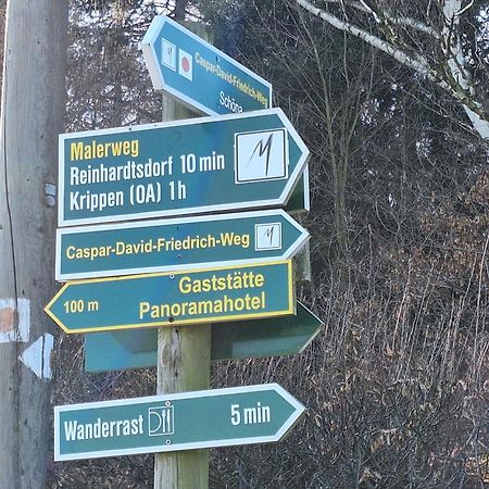Ferienwohnung Blick Zum Zirkelstein Reinhardtsdorf-Schona Buitenkant foto